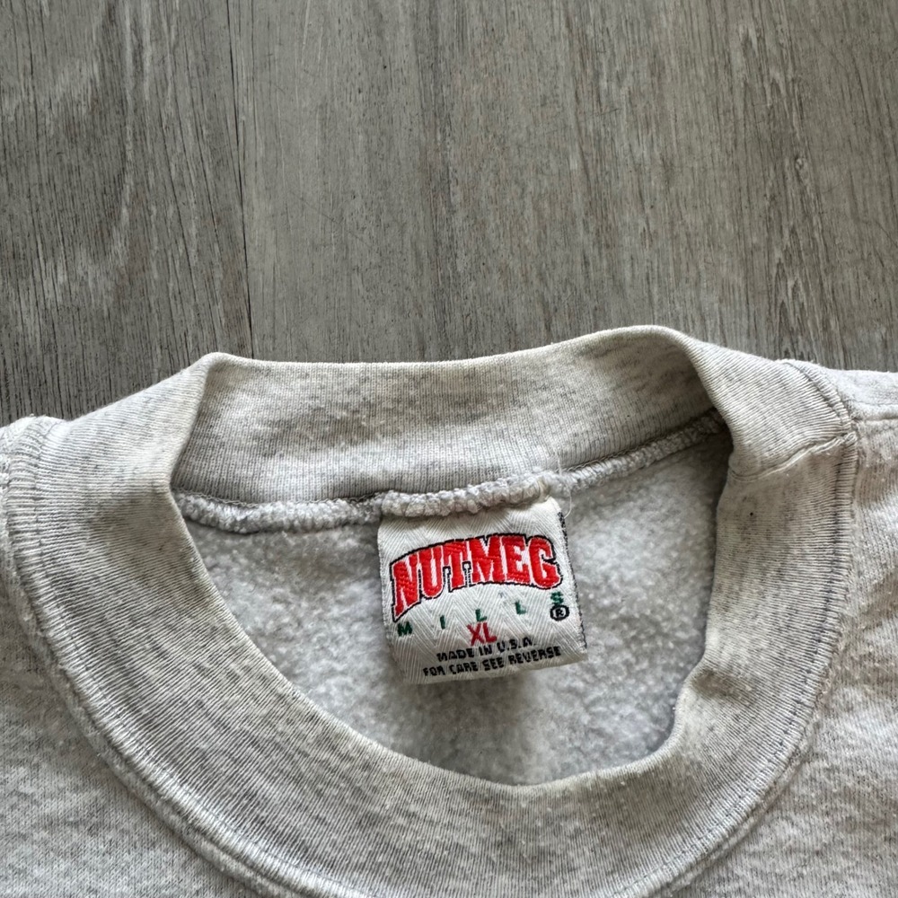 Vintage 1994 Dallas Cowboys Nutmeg Mills Sweatshirt XL Grey NFL Made in USA - Picture 2 of 8